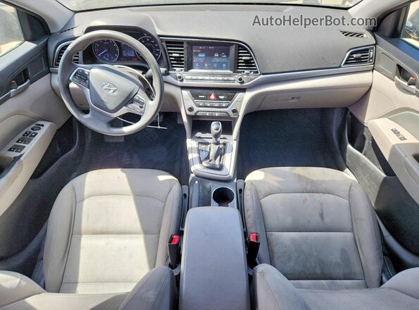 5NPD84LF9HH187612 2017 HYUNDAI ELANTRA Black Vista del salpicadero