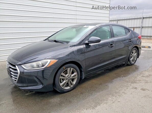 5NPD84LF9HH187612 2017 HYUNDAI ELANTRA Black Vista tres cuartos delantera izquierda