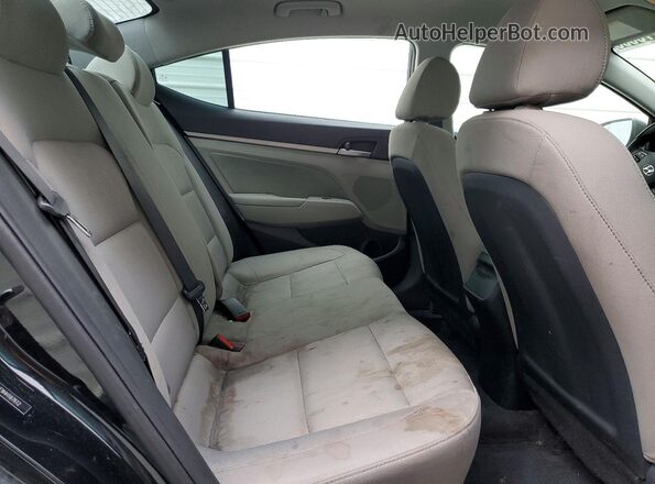 5NPD84LF9HH187612 2017 HYUNDAI ELANTRA Black Vista de los asientos traseros