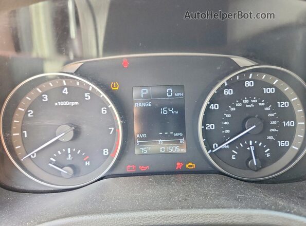 5NPD84LF9HH187612 2017 HYUNDAI ELANTRA Black Vista del cuadro de instrumentos