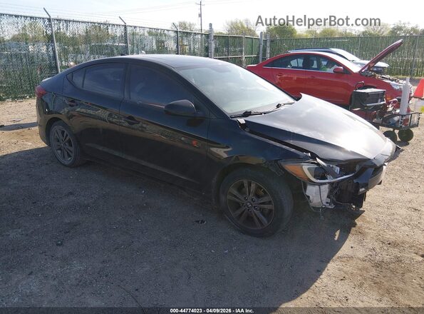 5NPD84LF9JH292124 2018 HYUNDAI ELANTRA Black Przód prawy