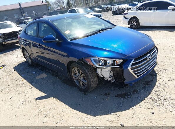 5NPD84LF9JH359482 2018 HYUNDAI ELANTRA Blue Przód prawy