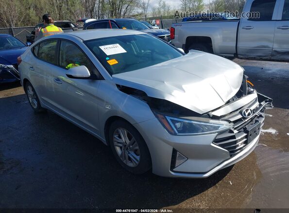 5NPD84LF9LH537717 2020 HYUNDAI ELANTRA Серебряный Передняя правая четверть