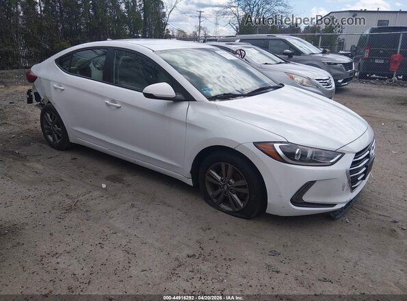 5NPD84LFXHH014472 2017 HYUNDAI ELANTRA Белый Передняя правая четверть