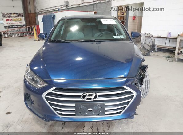5NPD84LFXHH104253 2017 HYUNDAI ELANTRA Blue ხელსაწყოთა პანელის ხედი