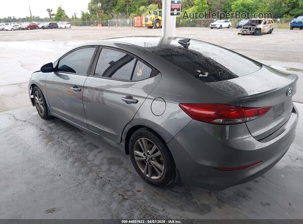 5NPD84LFXJH377201 2018 HYUNDAI ELANTRA Gray Tył lewy