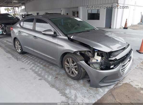 5NPD84LFXJH377201 2018 HYUNDAI ELANTRA Gray Przód prawy