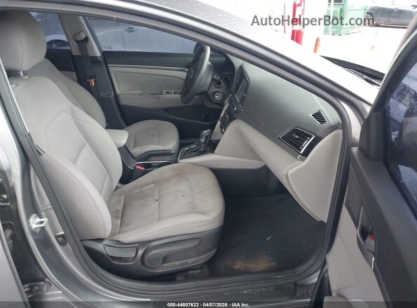 5NPD84LFXJH377201 2018 HYUNDAI ELANTRA Gray Widok wnętrza z przodu