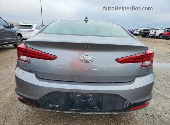 5NPD84LFXKH462380 2019 HYUNDAI ELANTRA Gray Rear view