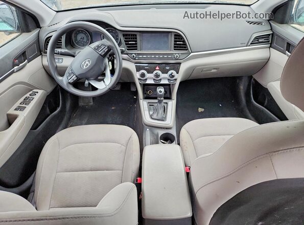5NPD84LFXKH462380 2019 HYUNDAI ELANTRA Gray Dashboard view