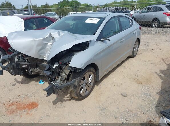 5NPD84LFXKH464890 2019 HYUNDAI ELANTRA Silver წინა მარცხენა ხედი სამი მეოთხედიდან