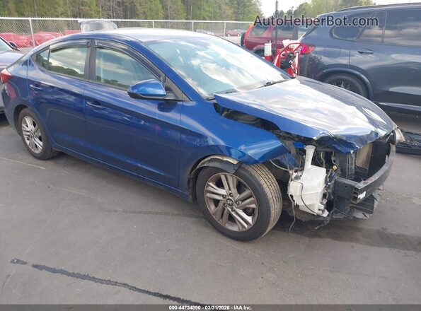 5NPD84LFXKH481723 2019 HYUNDAI ELANTRA Blue Front right