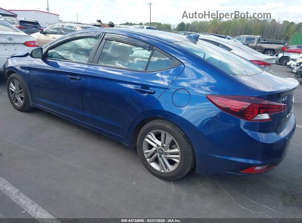5NPD84LFXKH481723 2019 HYUNDAI ELANTRA Blue Rear left
