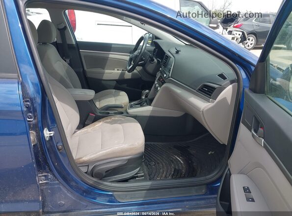 5NPD84LFXLH517072 2020 HYUNDAI ELANTRA Blue Widok wnętrza z przodu
