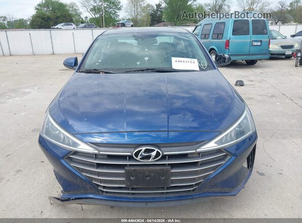 5NPD84LFXLH517072 2020 HYUNDAI ELANTRA Blue Widok wnętrza z tyłu