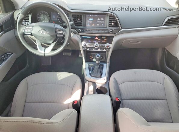 5NPD84LFXLH562898 2020 HYUNDAI ELANTRA Синий Вид панели приборов