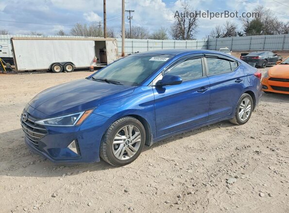 5NPD84LFXLH562898 2020 HYUNDAI ELANTRA Синий Передняя левая четверть
