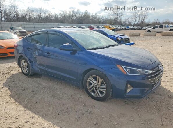 5NPD84LFXLH562898 2020 HYUNDAI ELANTRA Синий Передняя правая четверть