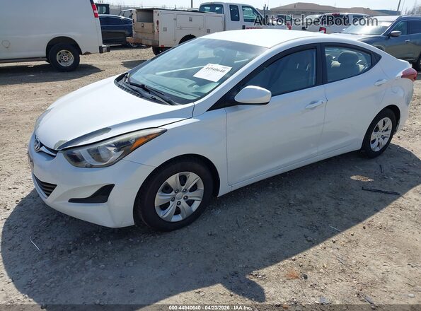 5NPDH4AE0GH712405 2016 HYUNDAI ELANTRA White Przód lewy