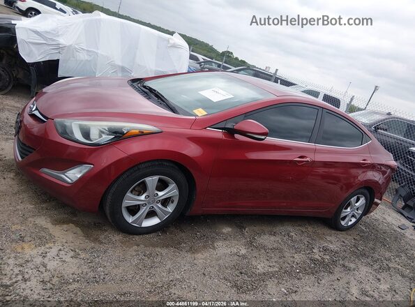 5NPDH4AE0GH735375 2016 HYUNDAI ELANTRA Красный Панорамный вид салона 360°