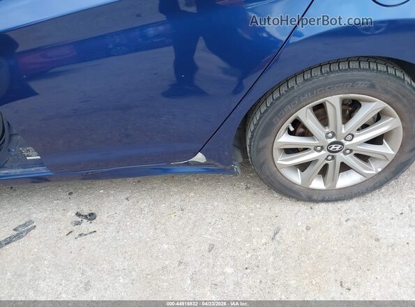 5NPDH4AE4GH657442 2016 HYUNDAI ELANTRA Blue Widok wnętrza z tyłu