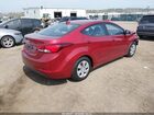 2016 Hyundai Elantra Se Red vin: 5NPDH4AE4GH663693