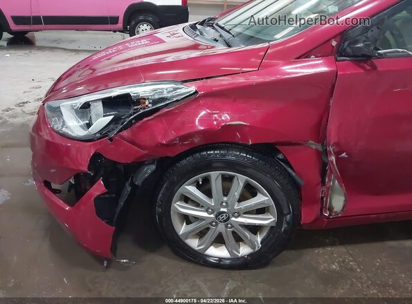5NPDH4AE4GH698024 2016 HYUNDAI ELANTRA Red Widok z przodu