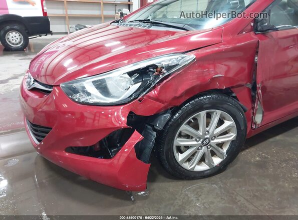 5NPDH4AE4GH698024 2016 HYUNDAI ELANTRA Red 