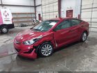 2016 Hyundai Elantra Se Red vin: 5NPDH4AE4GH698024