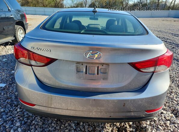 5NPDH4AE6GH719357 2016 HYUNDAI ELANTRA Silver Vista trasera