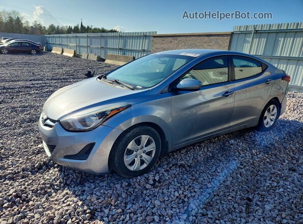 5NPDH4AE6GH719357 2016 HYUNDAI ELANTRA Silver Vista tres cuartos delantera izquierda