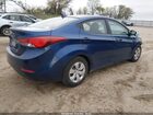 2016 Hyundai Elantra Se Синий vin: 5NPDH4AE8GH755616