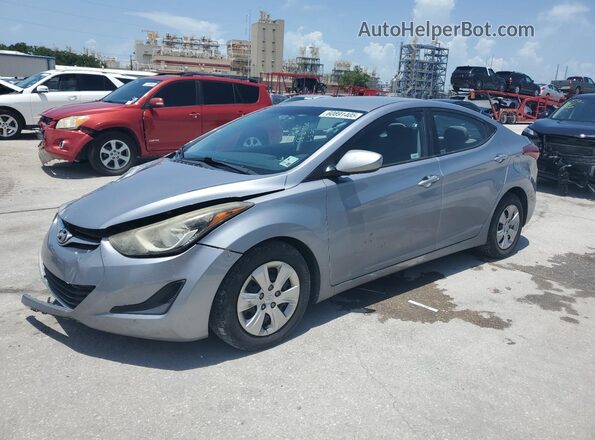 5NPDH4AEXGH766486 2016 HYUNDAI ELANTRA Silver Vista tres cuartos delantera izquierda