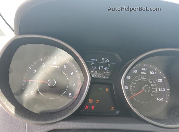 5NPDH4AEXGH766486 2016 HYUNDAI ELANTRA Silver Vista del cuadro de instrumentos