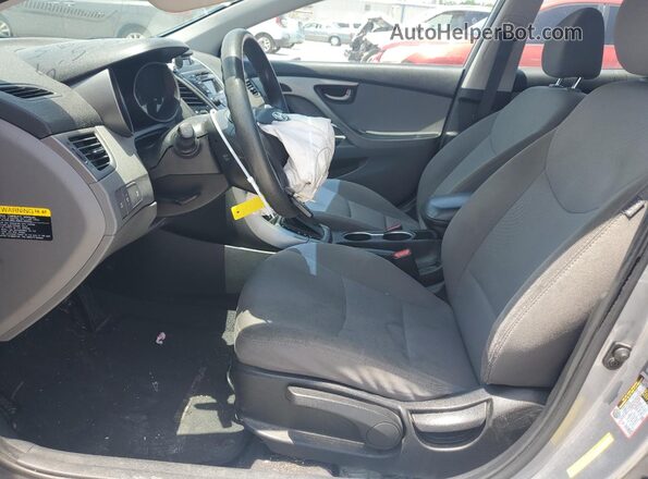 5NPDH4AEXGH766486 2016 HYUNDAI ELANTRA Silver Vista interior delantera