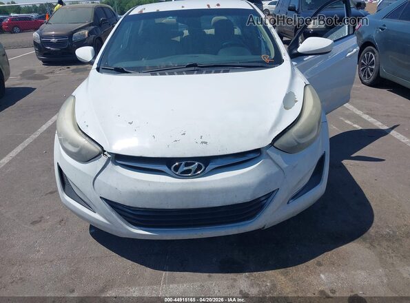 5NPDH4AEXGH780159 2016 HYUNDAI ELANTRA Белый Вид спереди