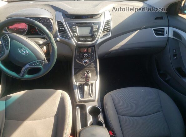 5NPDH4AEXGH790190 2016 HYUNDAI ELANTRA Burgundy Widok deski rozdzielczej