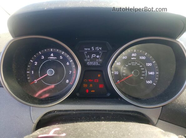 5NPDH4AEXGH790190 2016 HYUNDAI ELANTRA Burgundy Widok zestawu wskaźników