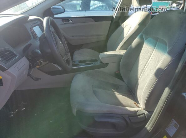 5NPE24AF1GH422575 2016 HYUNDAI SONATA Black წინა სალონის ხედი
