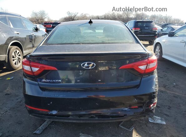 5NPE24AF1GH422575 2016 HYUNDAI SONATA Black უკანა ხედი