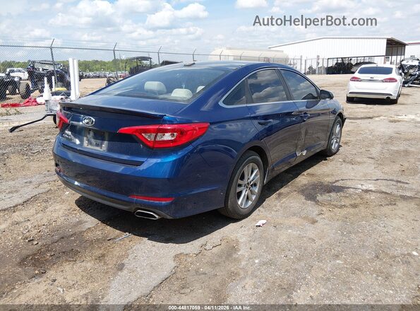 5NPE24AF2GH361902 2016 HYUNDAI SONATA Blue Задня права чверть