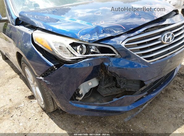 5NPE24AF2GH361902 2016 HYUNDAI SONATA Blue Вид спереду