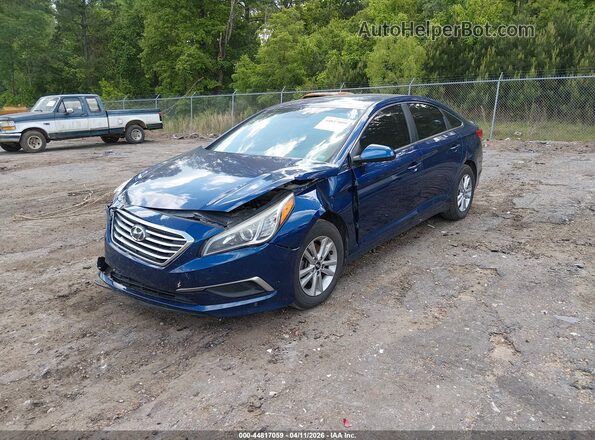 5NPE24AF2GH361902 2016 HYUNDAI SONATA Blue Передня ліва чверть