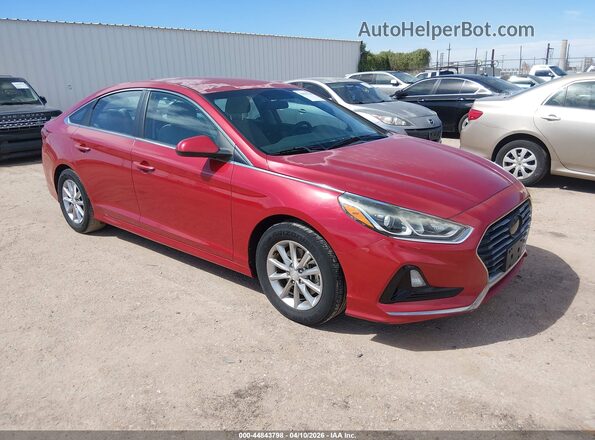 5NPE24AF3JH609081 2018 HYUNDAI SONATA Red Front right
