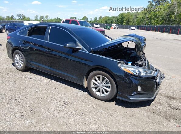 5NPE24AF4KH734091 2019 HYUNDAI SONATA Черный Передняя правая четверть