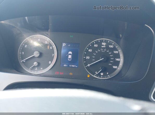 5NPE24AF6GH274195 2016 HYUNDAI SONATA Белый Вид задних сидений