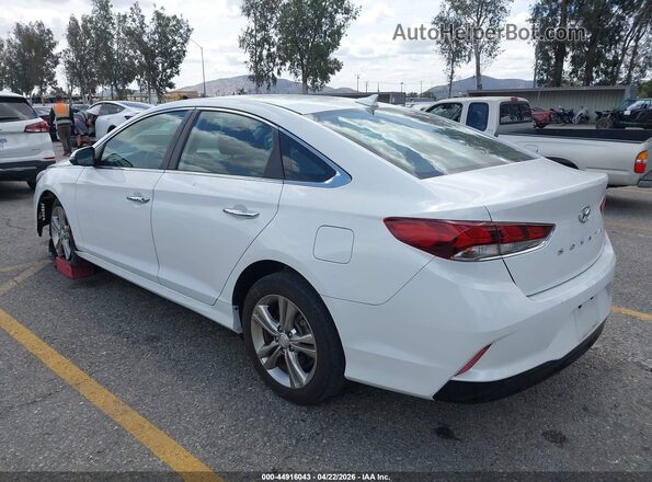 5NPE34AF0KH763374 2019 HYUNDAI SONATA Белый Задняя левая четверть