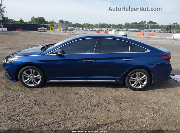 5NPE34AF1KH733459 2019 HYUNDAI SONATA Blue Vista interior de 360 grados