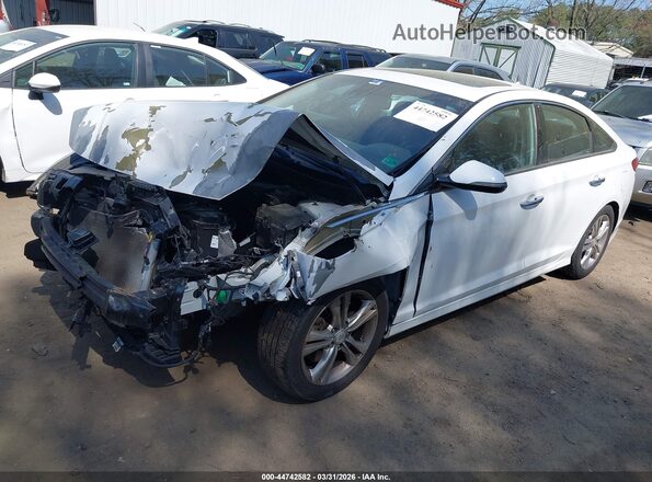 5NPE34AF2JH682018 2018 HYUNDAI SONATA White Przód lewy