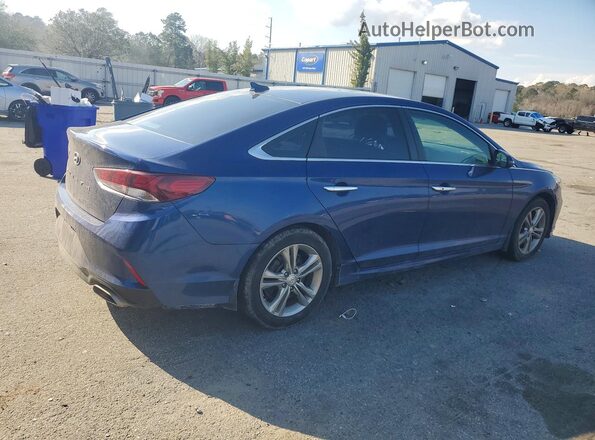 5NPE34AF4KH768481 2019 HYUNDAI SONATA Синий Задняя правая четверть